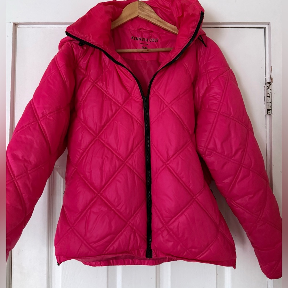 Kenneth Cole Fuchsia Puffer Jacket
